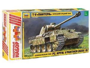Сборная модель ZVEZDA Немецкий средний танк Т-V &quot;Пантера&quot;, подарочный набор, 1/35