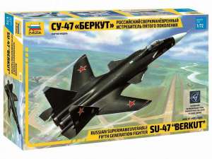 Сборная модель ZVEZDA Российский сверхманевренный истребитель пятого поколения Су-47 &quot;Беркут&quot;, 1/72