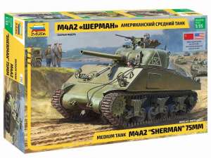 Сборная модель ZVEZDA Американский средний танк М4А2 &quot;Шерман&quot;, 1/35