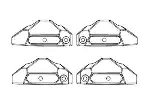 Защитные пластины амортизаторов для автомоделей MJX 10208