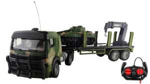 Радиоуправляемый военный грузовик City Truck с танком